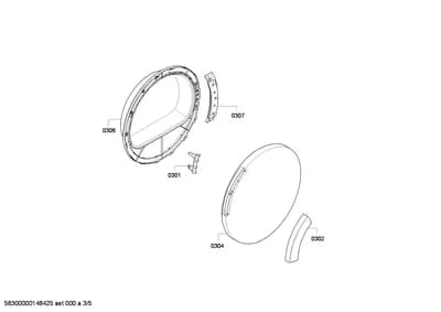 Door & Housing, Hinges (0301-0307)
