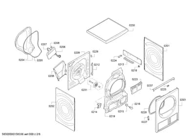Door & Housing, Seals & Gaskets (0201-0238)