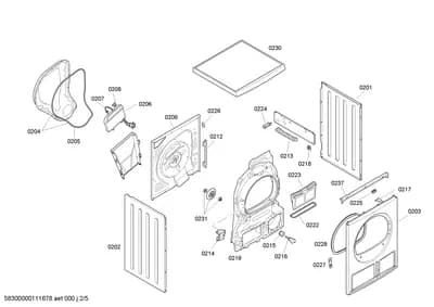 Door & Housing, Seals & Gaskets (0201-0238)