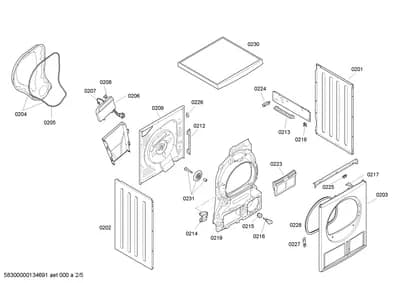 Door & Housing, Seals & Gaskets (0201-0238)