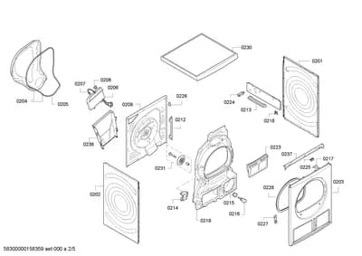 Door & Housing, Seals & Gaskets (0201-0238)