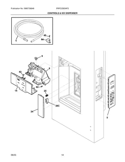 CONTROLS & ICE DISPENSER