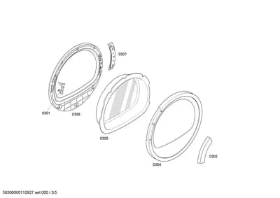 Door & Housing, Hinges (0301-0307)