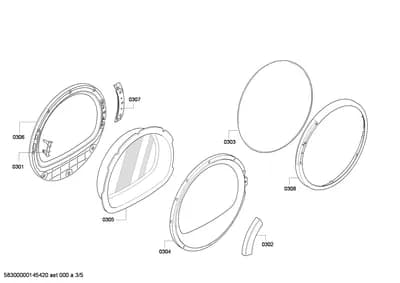 Door & Housing, Hinges (0301-0307)