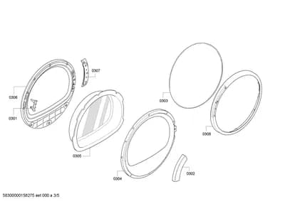 Door & Housing, Hinges (0301-0307)