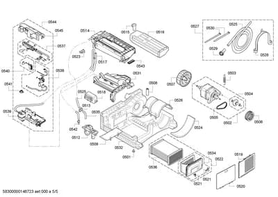 Door & Housing, heatingparts (0501-0536)