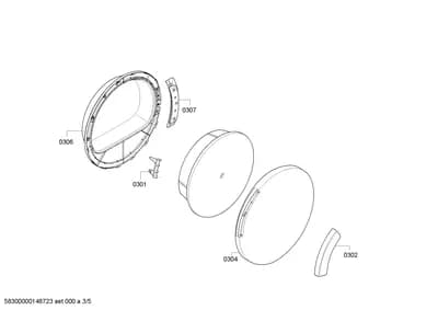 Door & Housing, Hinges (0301-0307)