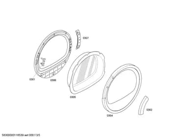 Door & Housing, Hinges (0301-0307)