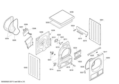 Door & Housing, Seals & Gaskets (0201-0238)