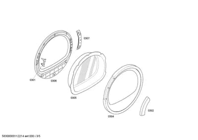 Door & Housing, Hinges (0301-0307)