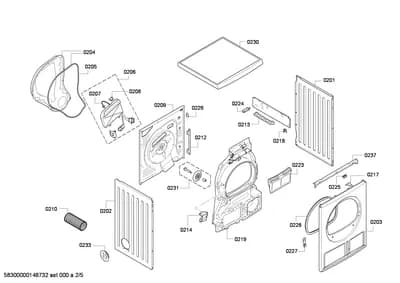 Door & Housing, thermostats (0201-0237)