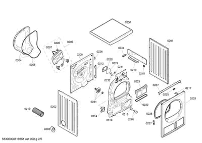 Door & Housing, Seals & Gaskets (0201-0237)