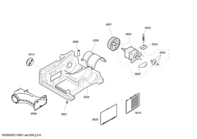 Door & Housing, motors (0501-0533)