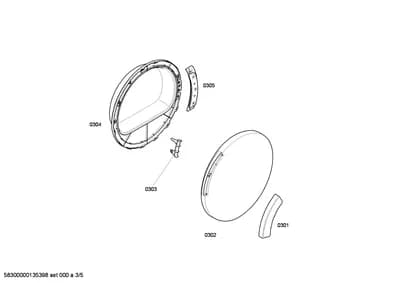 Door & Housing, Hinges (0302-0305)
