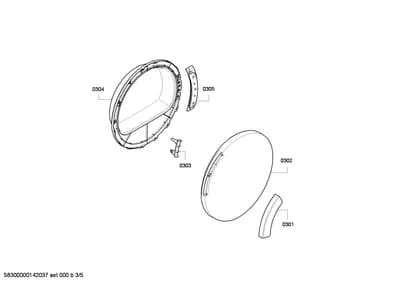 Door & Housing, Hinges (0302-0305)
