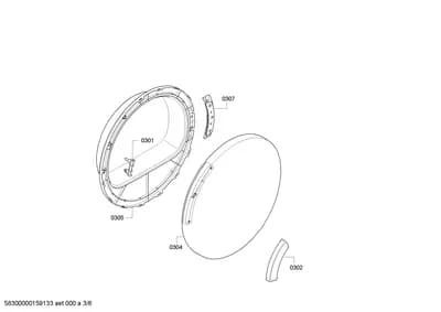 Door & Housing, Hinges (0301-0307)