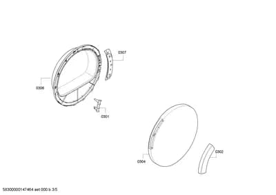 Door & Housing, Hinges (0301-0307)