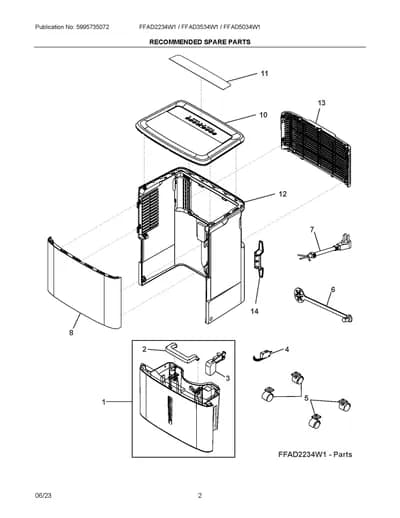 RECOMMENDED SPARE PARTS