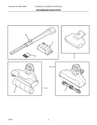RECOMMENDED SPARE PARTS