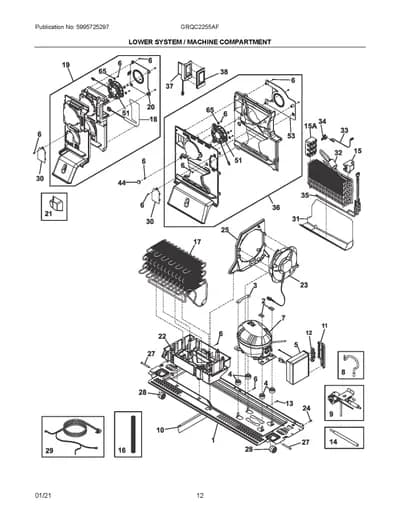 LOWER SYSTEM / MACHINE COMPARTMENT