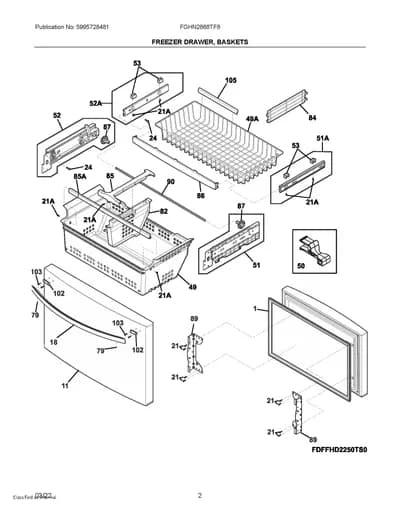 FREEZER DRAWER, BASKETS