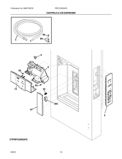 CONTROLS & ICE DISPENSER