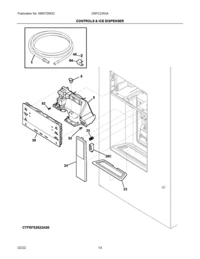 CONTROLS & ICE DISPENSER