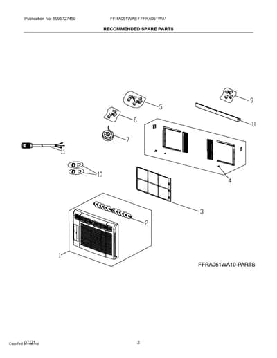 RECOMMENDED SPARE PARTS