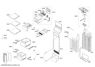 Door & Housing, Rails (0403-0461)