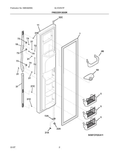 FREEZER DOOR