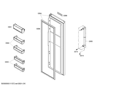 shelves trays, Seals & Gaskets (0302-0399)