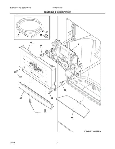 CONTROLS & ICE DISPENSER