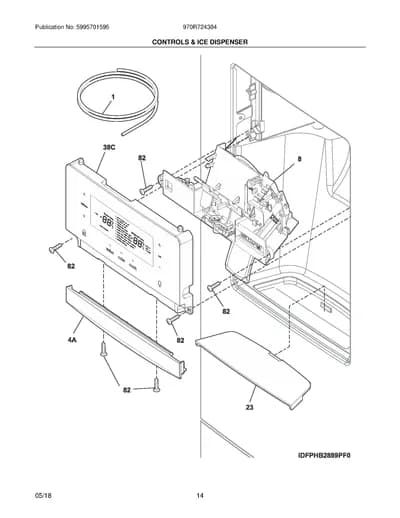 CONTROLS & ICE DISPENSER