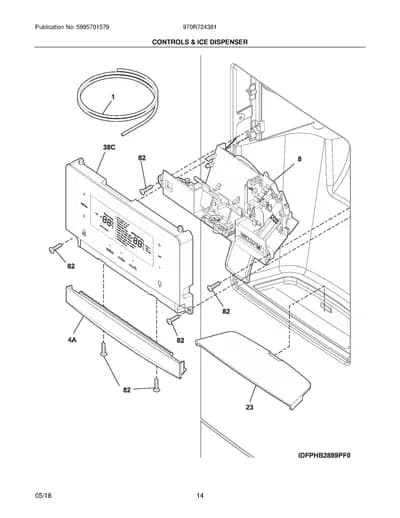 CONTROLS & ICE DISPENSER
