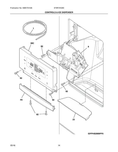 CONTROLS & ICE DISPENSER