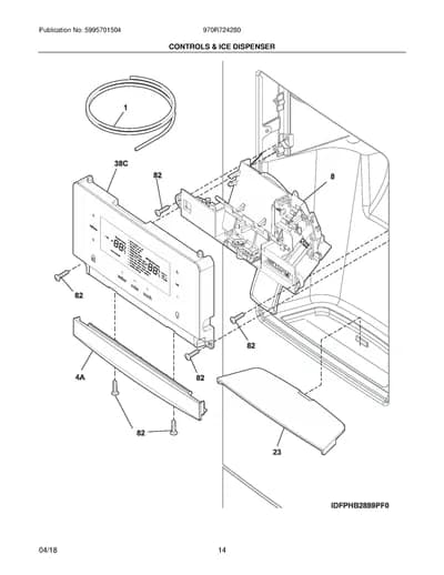 CONTROLS & ICE DISPENSER