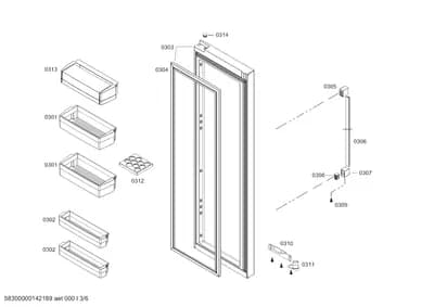 shelves trays, Seals & Gaskets (0301-0314)