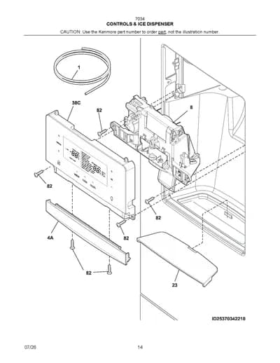 CONTROLS & ICE DISPENSER