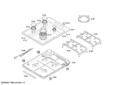 burnercaps rings, othergasparts (0110-0197)