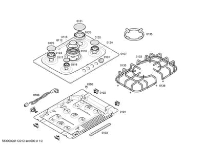 burnercaps rings, othergasparts (0103-0197)