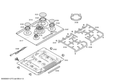burnercaps rings, othergasparts (0112-0197)