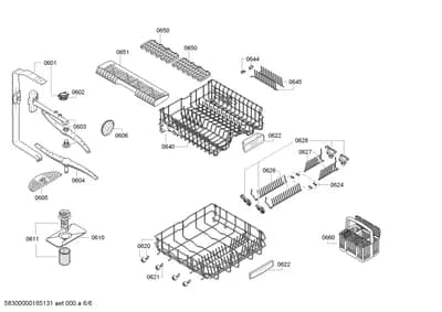 Baskets & Wheels, Spray Arms (0601-8102)