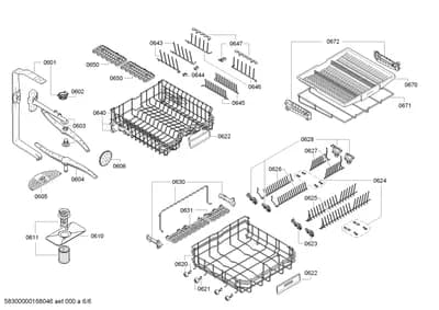 Baskets & Wheels, Spray Arms (0601-8102)