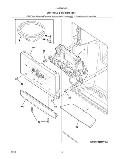 CONTROLS & ICE DISPENSER