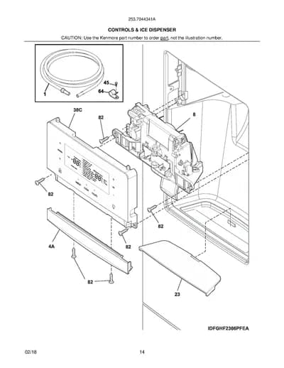 CONTROLS & ICE DISPENSER