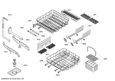 Baskets & Wheels, Spray Arms (0601-0617)