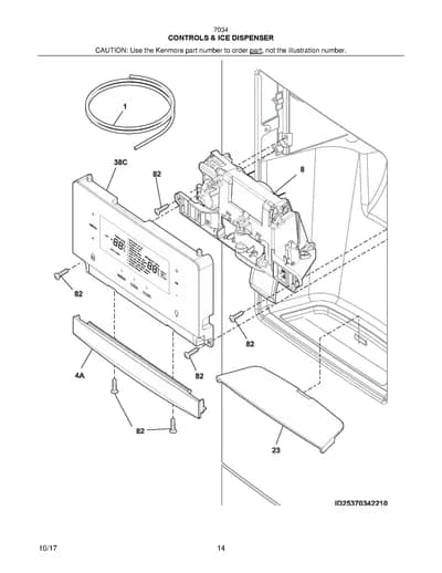 CONTROLS & ICE DISPENSER
