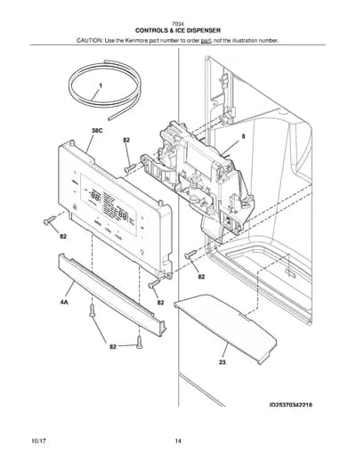 CONTROLS & ICE DISPENSER