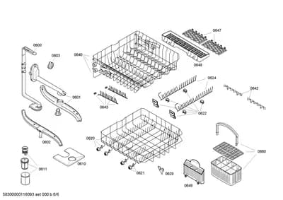 Baskets & Wheels, Spray Arms (0600-8100)