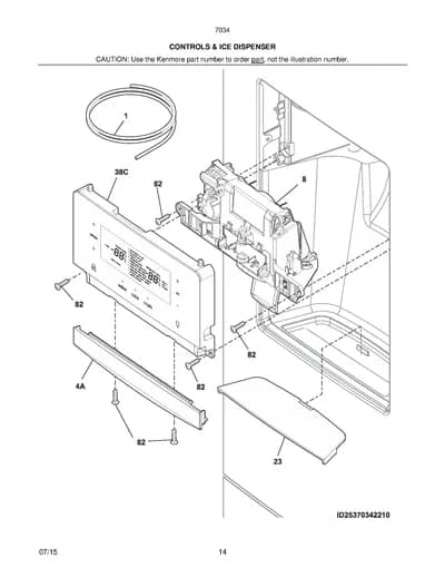 CONTROLS & ICE DISPENSER